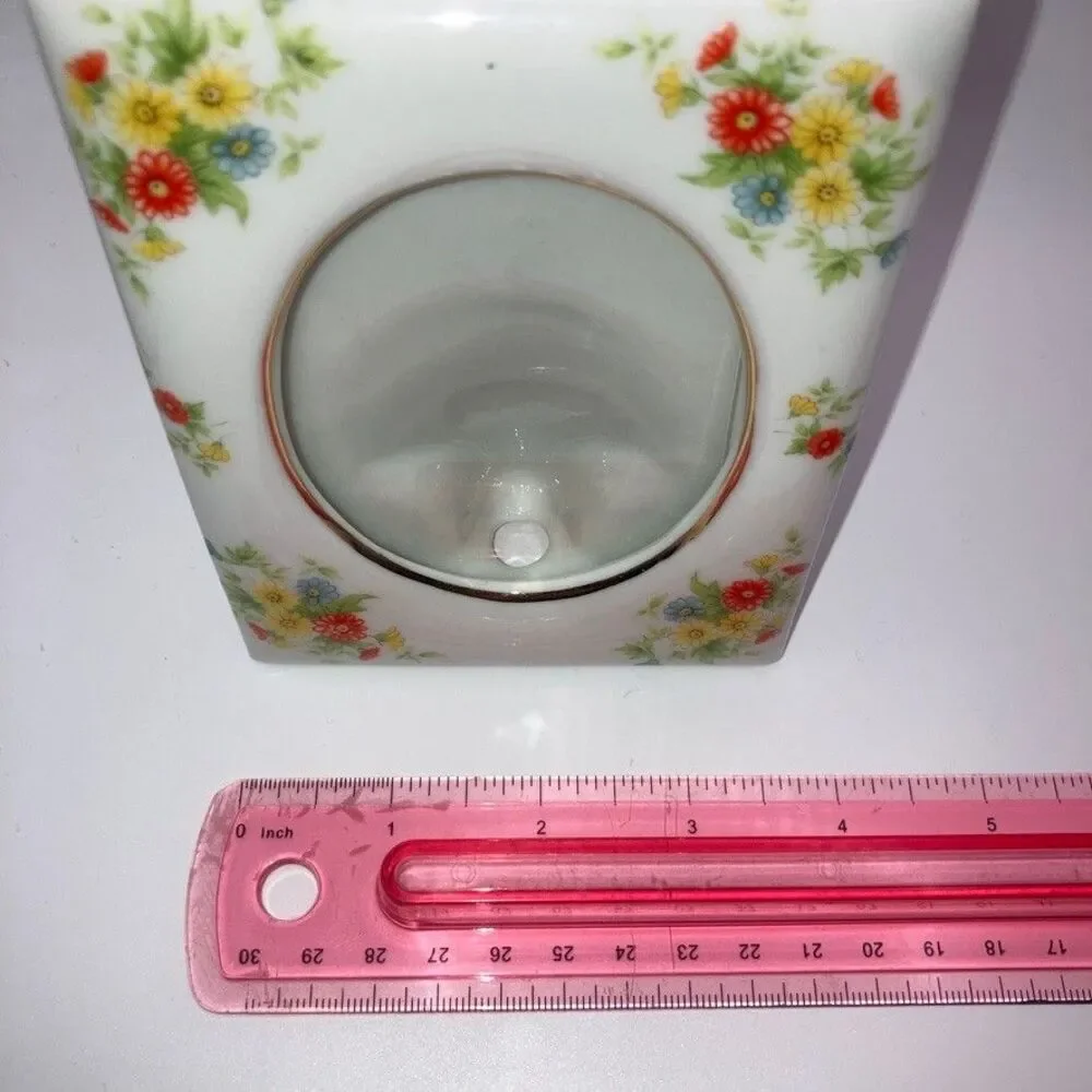 Vintage Lefton Ceramic‎ Photo Frame 4x5 Cottage Grandma Core Floral